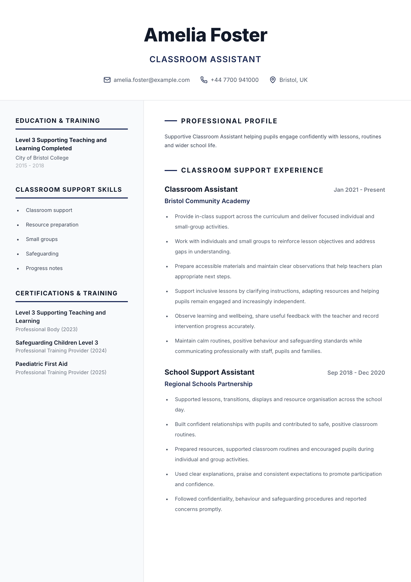 Care coordinator CV