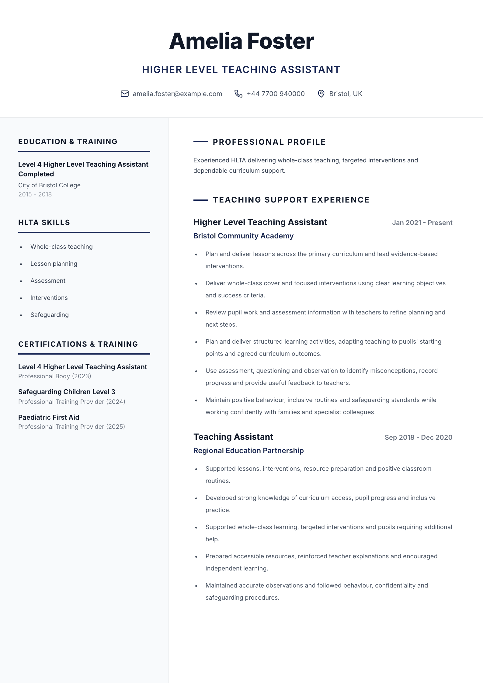 Care coordinator CV