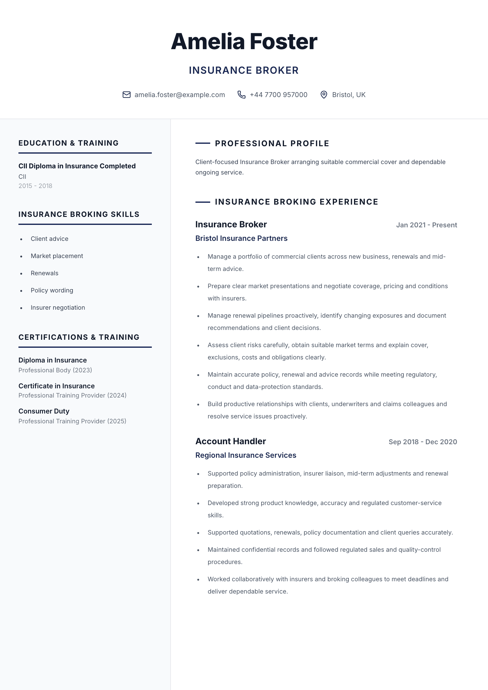 Care coordinator CV