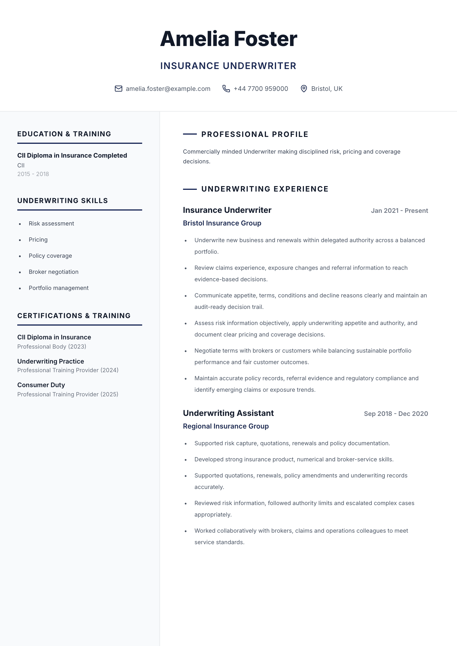 Care coordinator CV