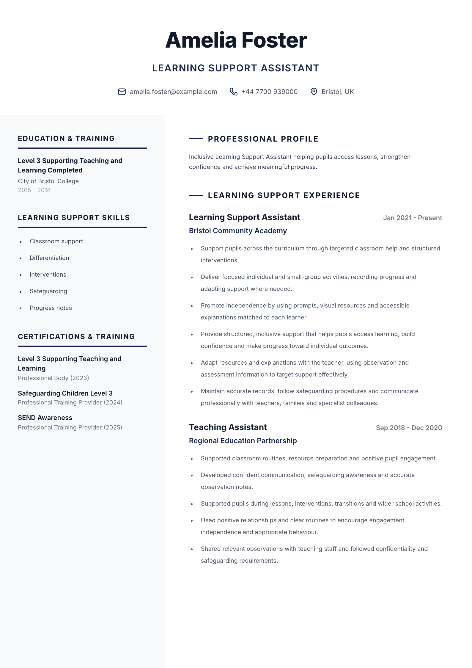 Care coordinator CV