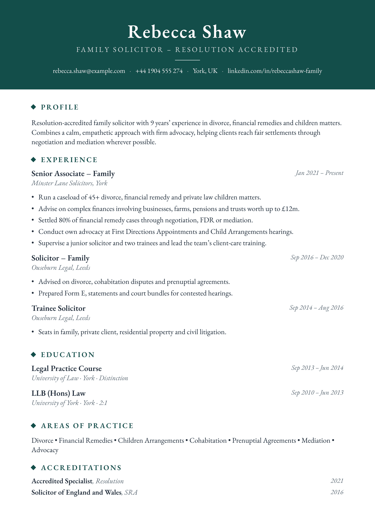 free legal cv template family solicitor
