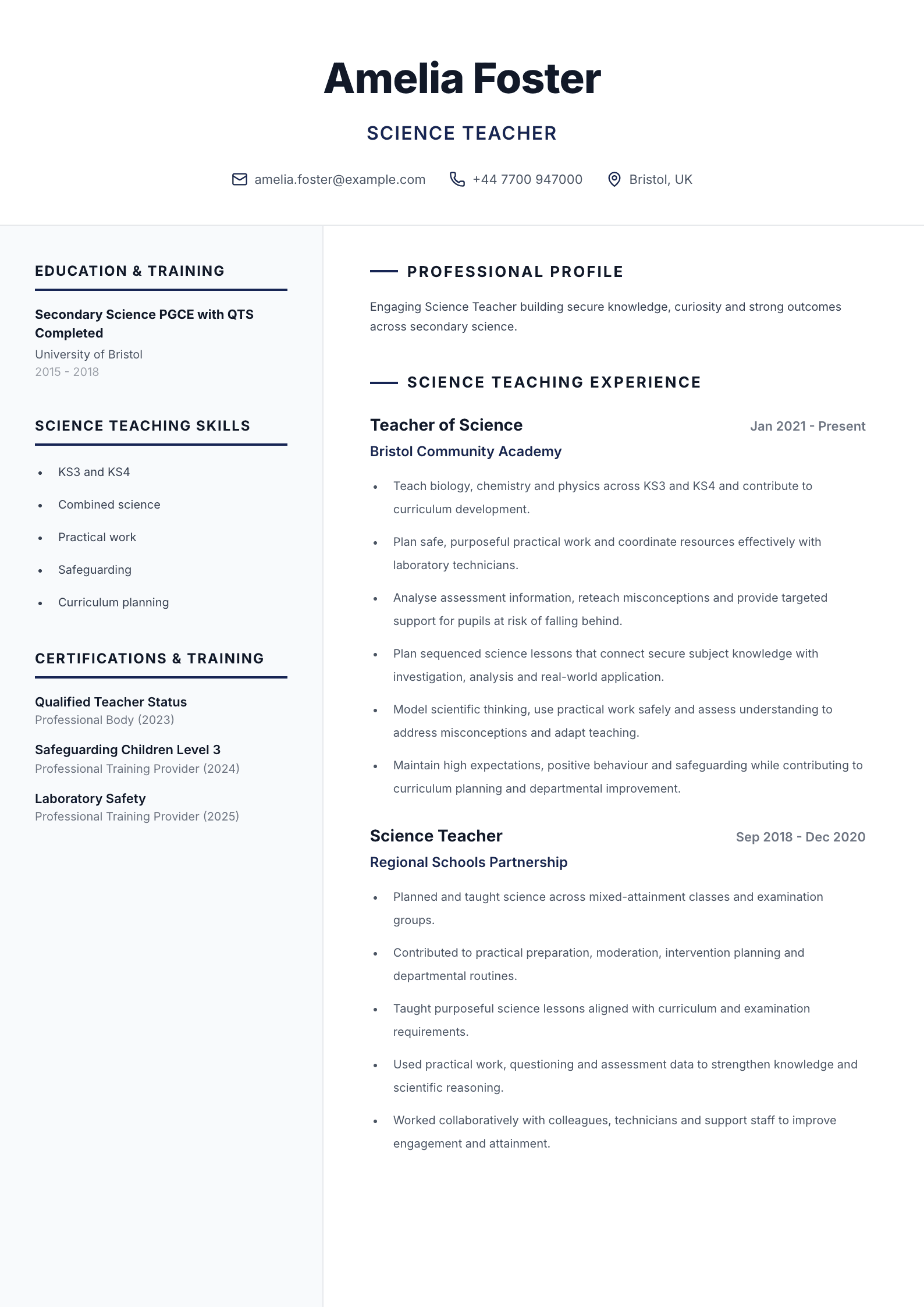 Care coordinator CV