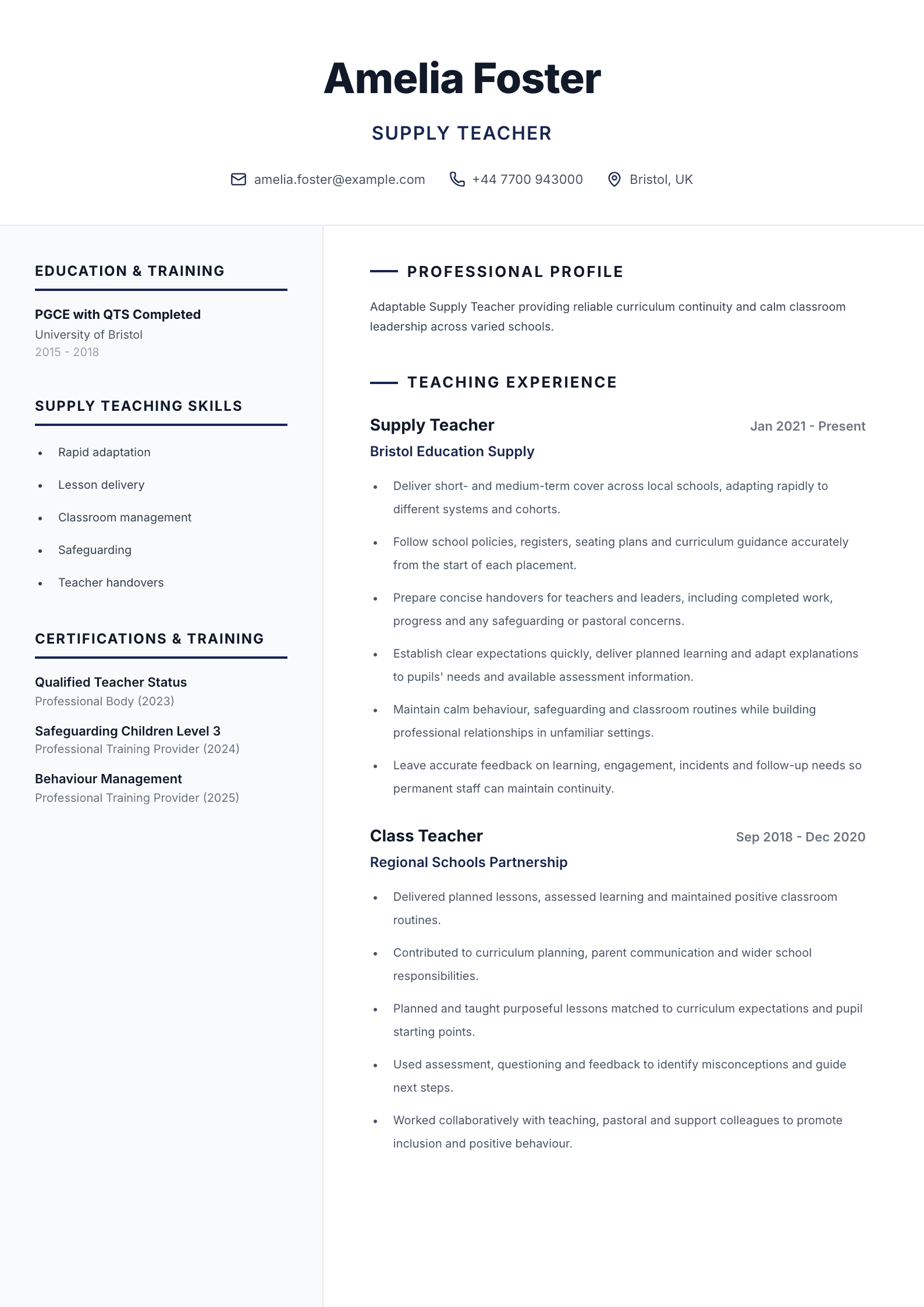 Care coordinator CV