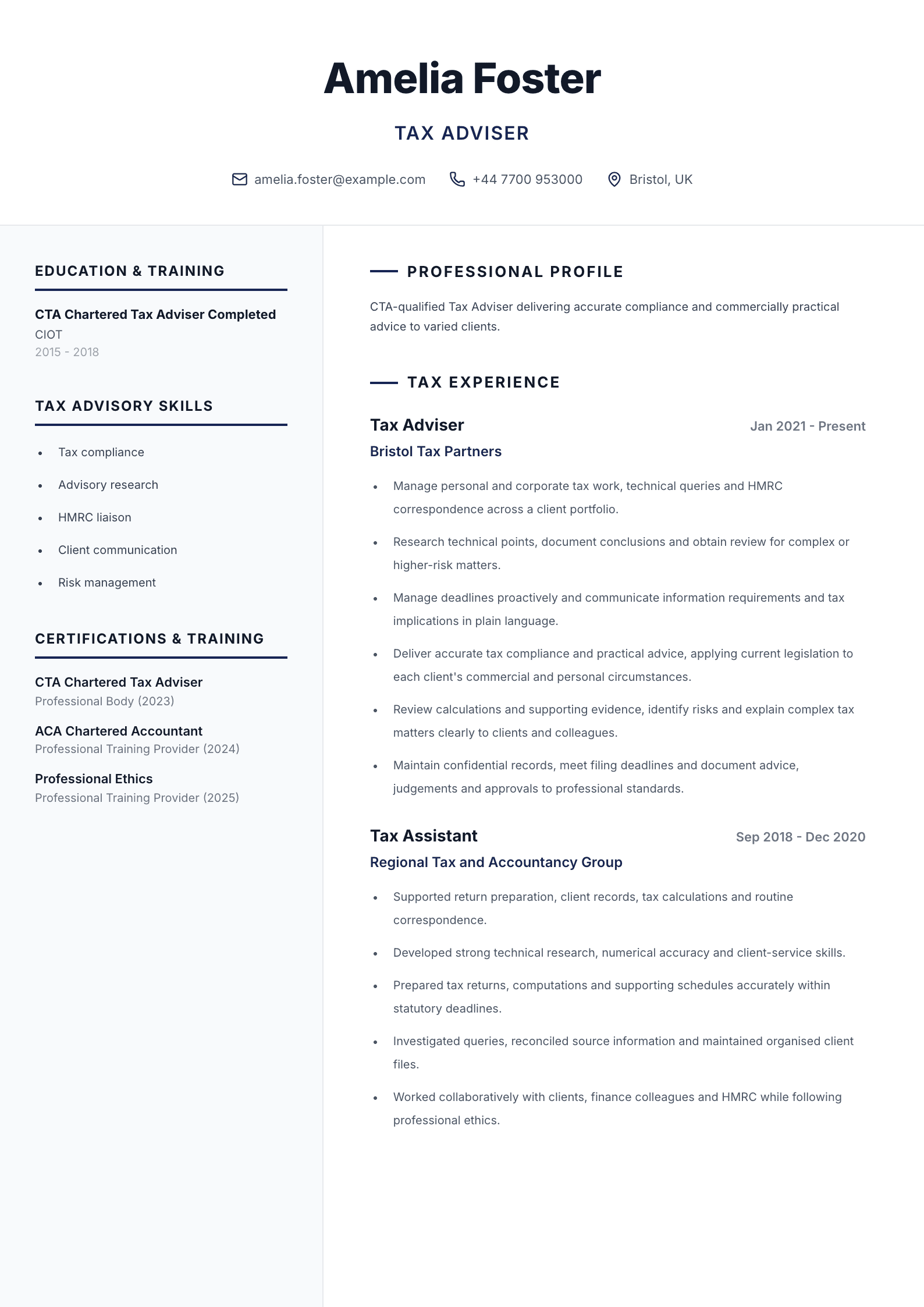 Care coordinator CV