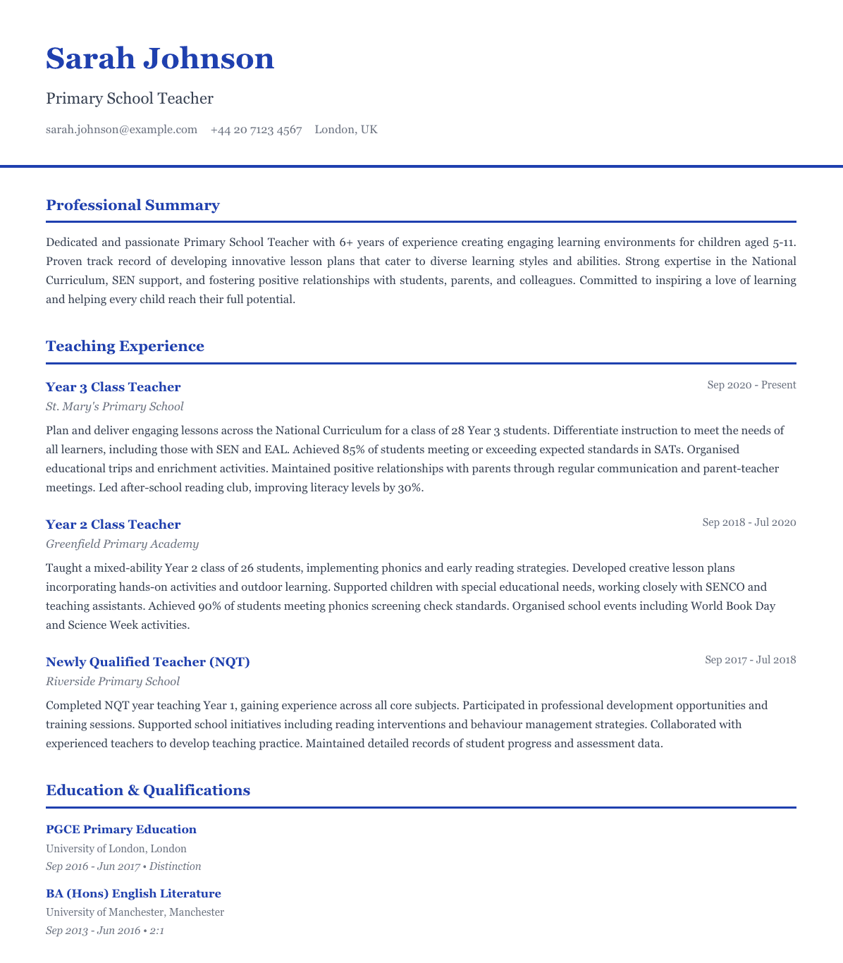 free teacher cv template classic academic